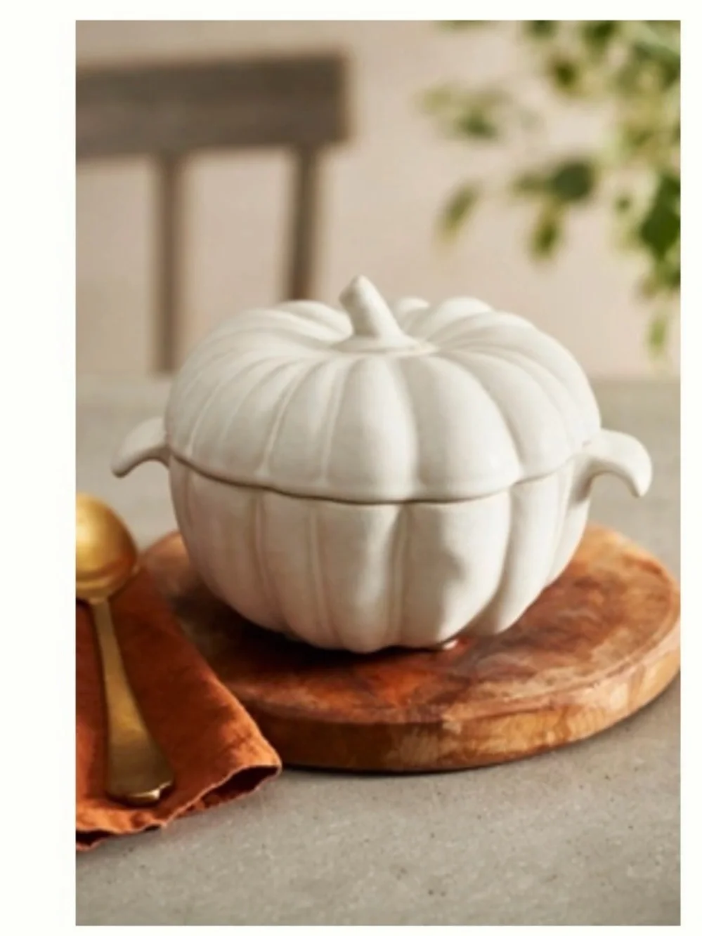 ANTHROPOLOGIE CERAMIC PUMPKIN TUREEN